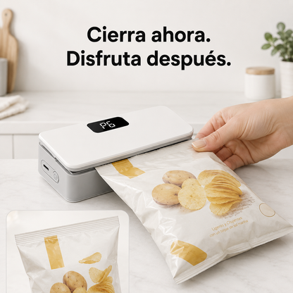 Mini Selladora de Bolsas Recargable