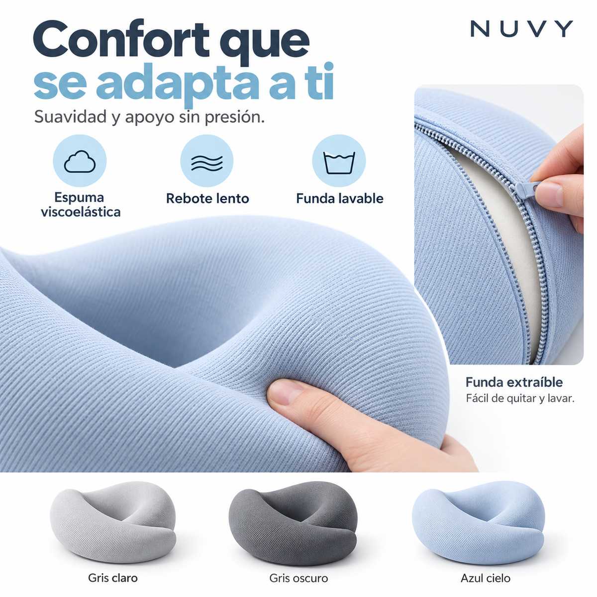 Almohada de Viaje NUVY 360°