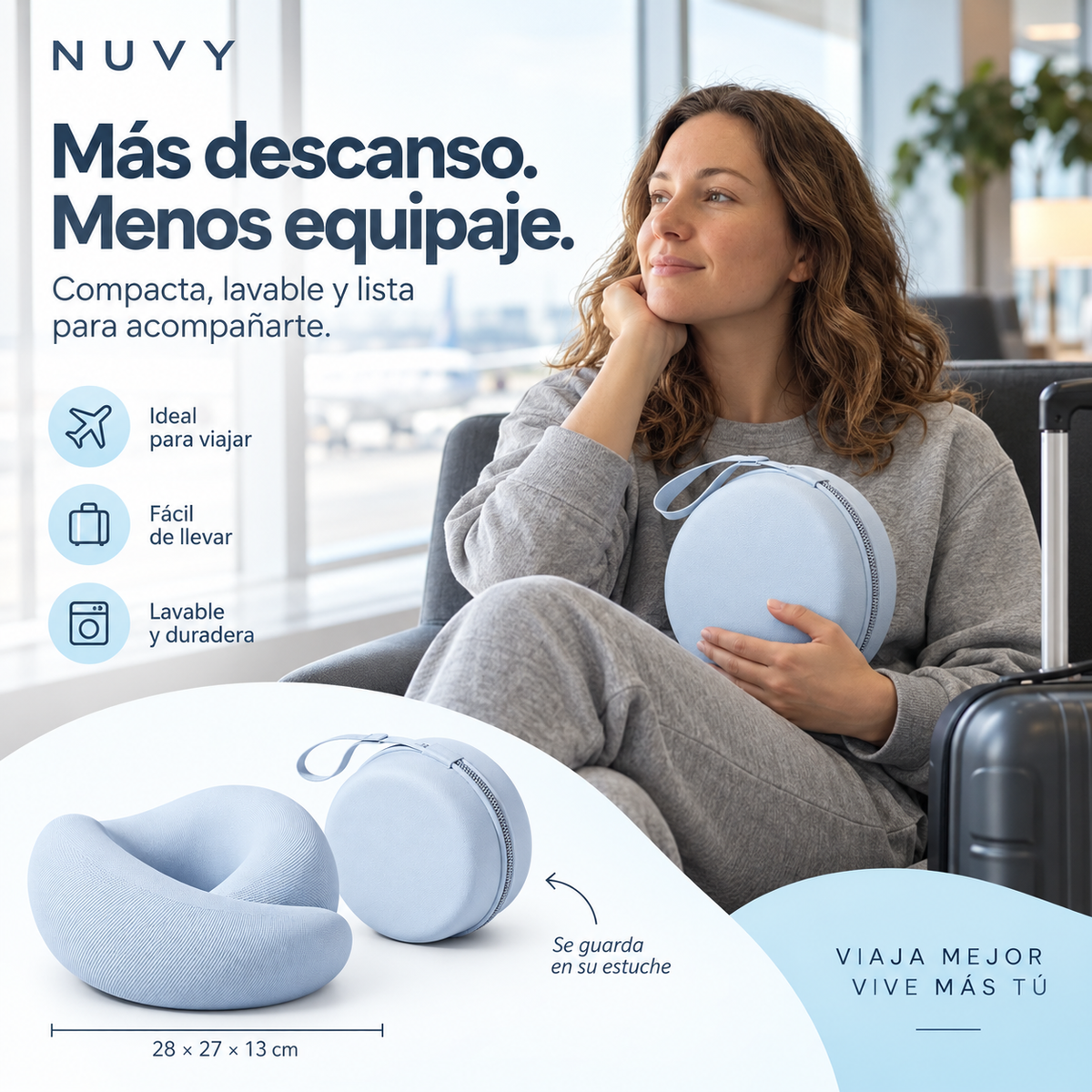 Almohada de Viaje NUVY 360°